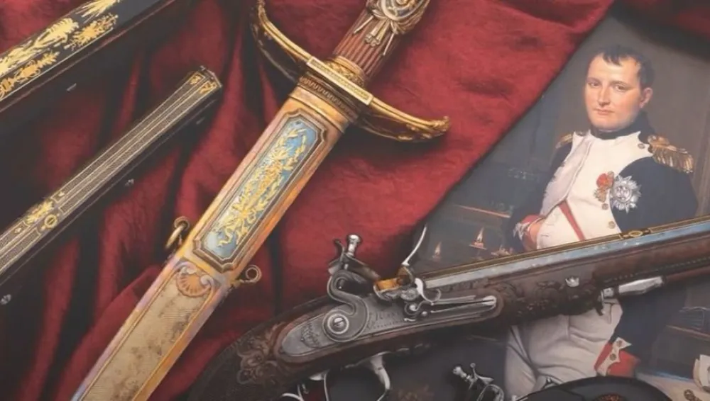 Napoleonov mač na uakciji, ilustracija