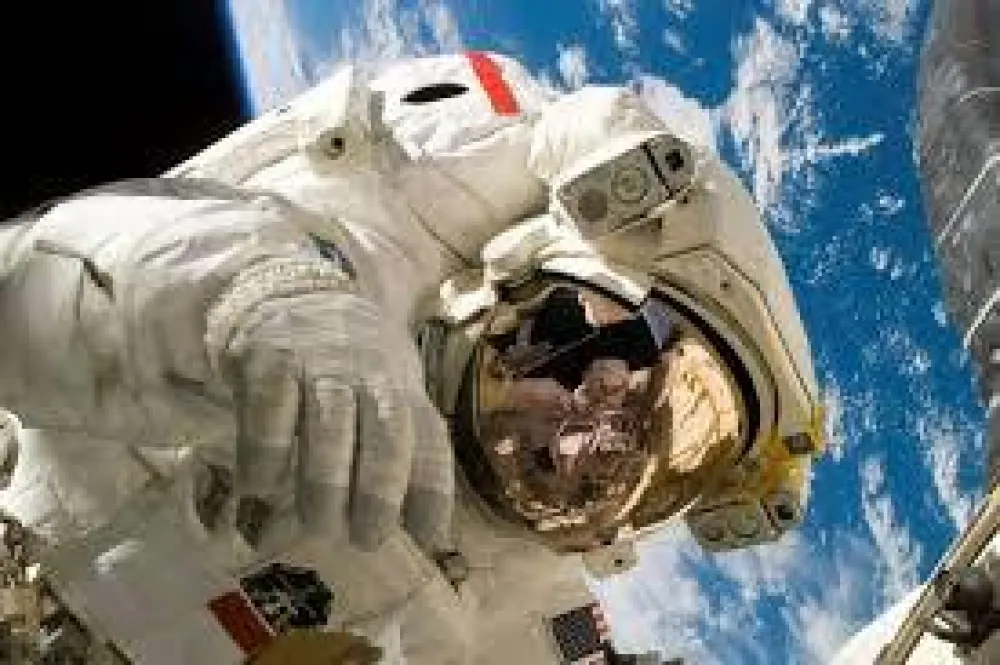 Astronauti, ilustracija