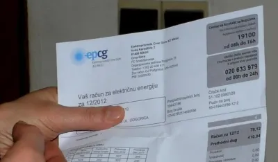 Prosječan oktobarski račun za struju 27.90 eura
