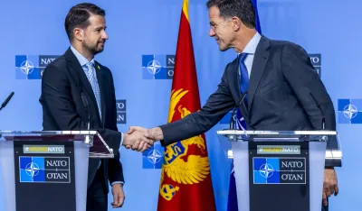 NATO Secretary General Mark Rutte with the President of Montenegro, Jakov Milatović