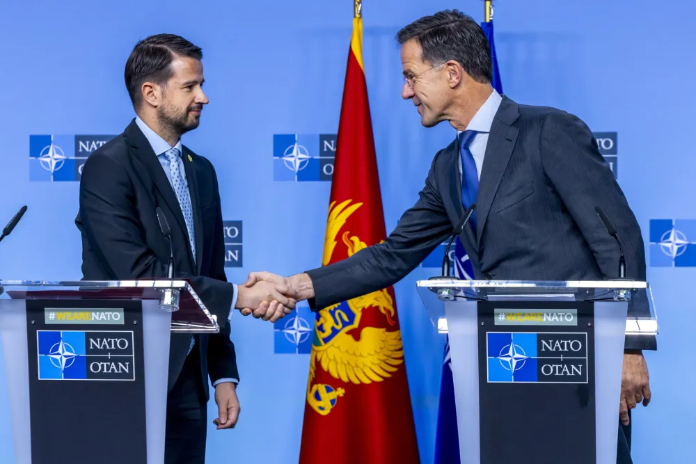 NATO Secretary General Mark Rutte with the President of Montenegro, Jakov Milatović