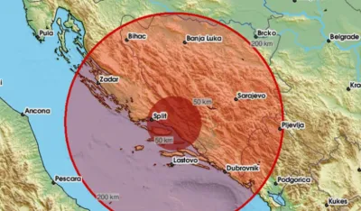 Zemljotres u Hrvatskoj, osjetio se i u BiH