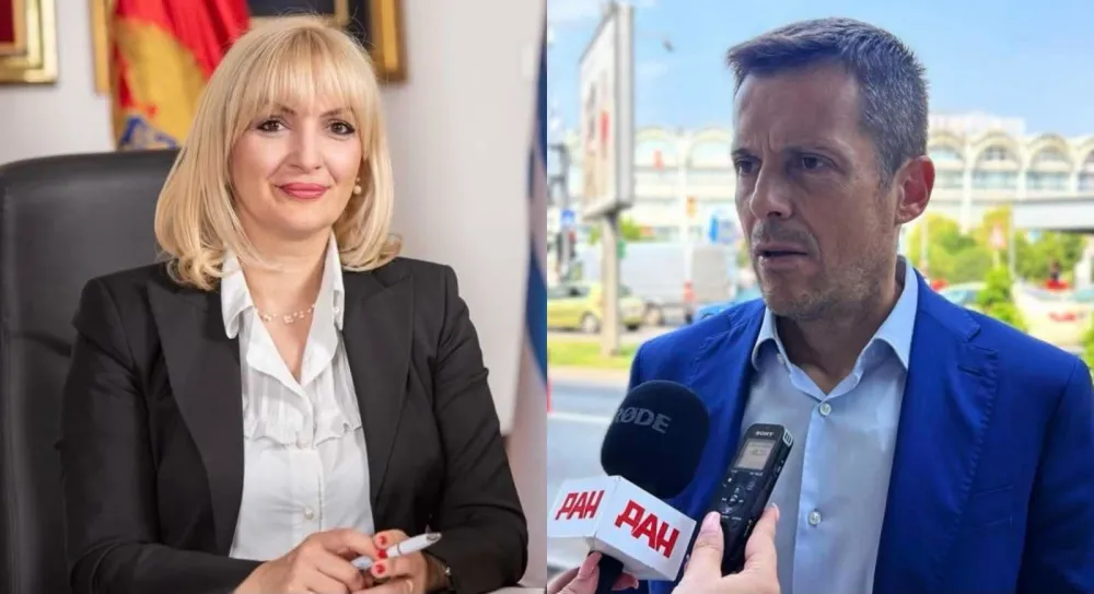 Jelena Borovinić Bojović i Sa&scaron;a Mujović