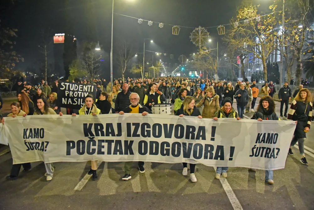 Grupa Kamo sjutra podržala studente u Srbiji