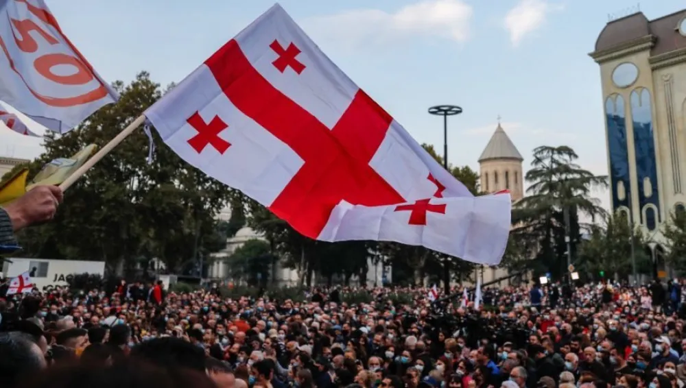 Policija u Gruziji uhapsila dvojicu opozicionih lidera tokom protesta