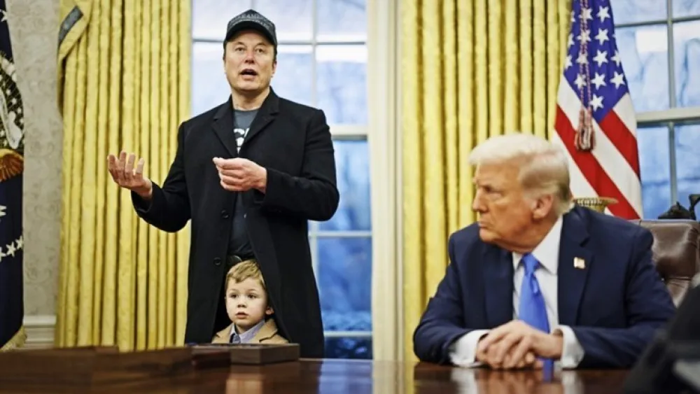 Ilon Mask i Donald Tramp
