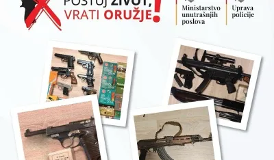 UP: Juče vraćena 92 komada oružja, 1.923 komada municije i osam ručnih bombi