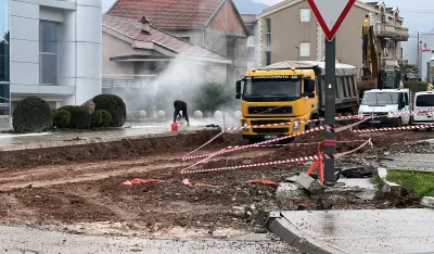 (VIDEO) Kozaračka ulica veliko nebezbjedno gradili&scaron;te: Oko rupa trake, &scaron;ahte zatvorene stiroporom