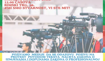 Protest &nbsp;Mi smo stvarnost, vi ste mit