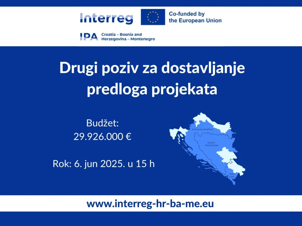 Drugi poziv za dostavljanje predloga projekata