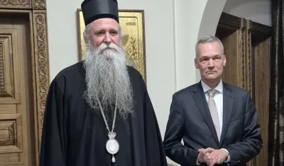 Mitropolit Joanikije sa holandskim ambasadorom