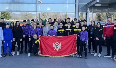 Crnogorska ekspedicija na podgoričkom aerodromu