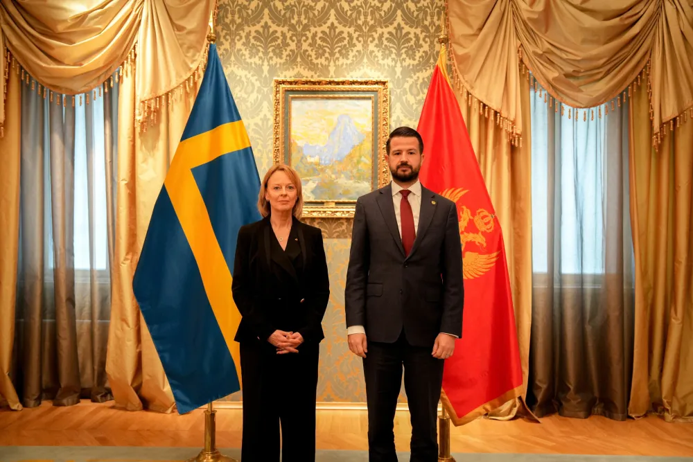 Milatović primio akreditivna pisma ambasadora Letonije, &Scaron;vedske, Gvineje i Obale Slonovače
