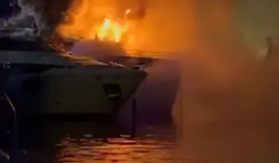 UPSUL: Spriječen ekolo&scaron;ki incident nakon izbijanja požara na jahti u Portonovom