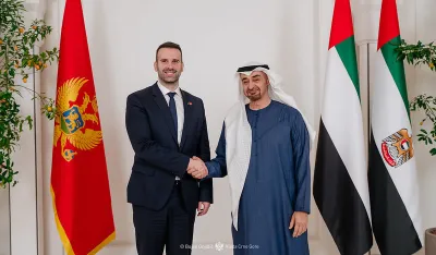 Milojko Spajić i &scaron;eik Mohamed bin Zajed Al Nahjan