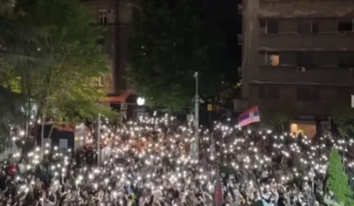 Studenti u Beogradu sedmu noć blokirali RTS