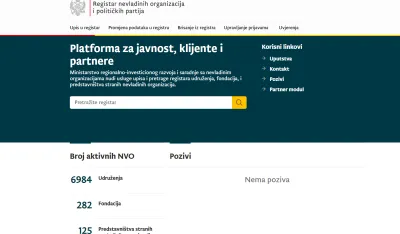 registar NVO