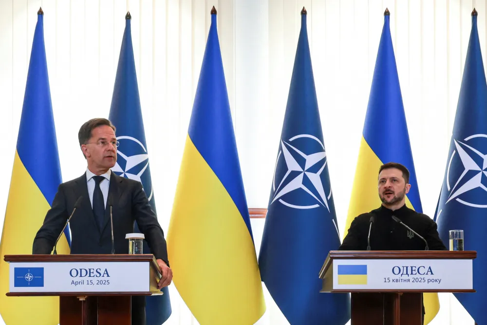 Mark Rute i Volodimir Zelenski