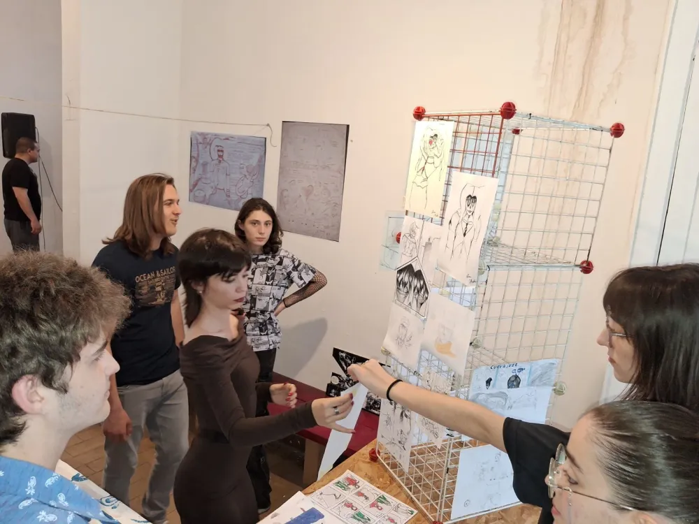 (Foto) Titogradsko stripovanje: Bobo mladima pokazao da je crtež način da se ostane svoj