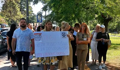 Medicinske sestre i tehničari iz KCCG poručili:&nbsp;Dosta smo slu&scaron;ali ti&scaron;inu institucija