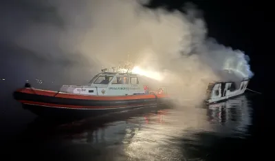 UPSUL: Uga&scaron;en požar na jahti u Luci Budva, spriječeno zagađenje mora, nije bilo povrijeđenih