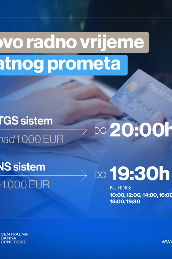 novo radno vrijeme platnog prometa