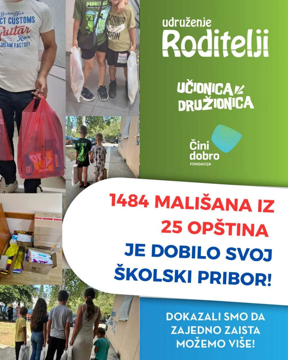 Humanitarna akcija "Podijelimo": &Scaron;kolski pribor za oko hiljadu i po djece iz svih crnogorskih op&scaron;tina
