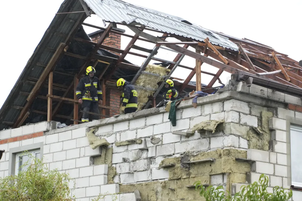 Kuća u poljskoj na koju je pala raketa