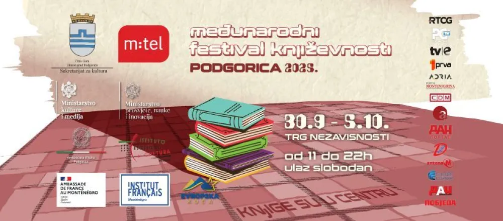 Međunarodni festival književnosti počinje danas u Podgorici