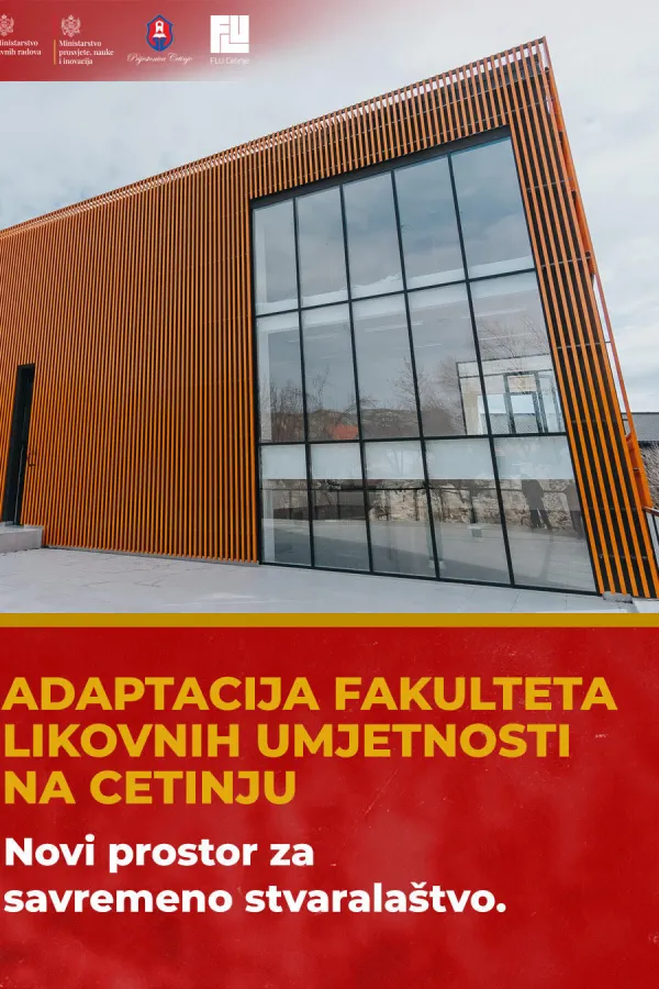 adaptacija fakulteta likovnih umjetnosti na cetinju