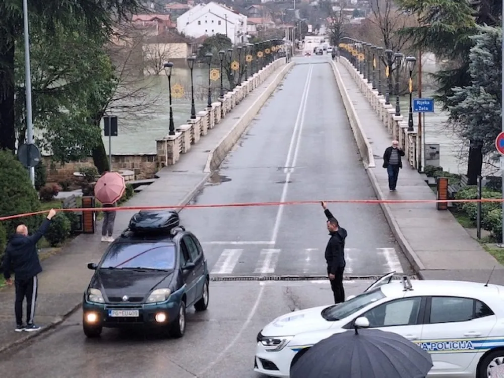 Zatvoren most u Danilovgradu