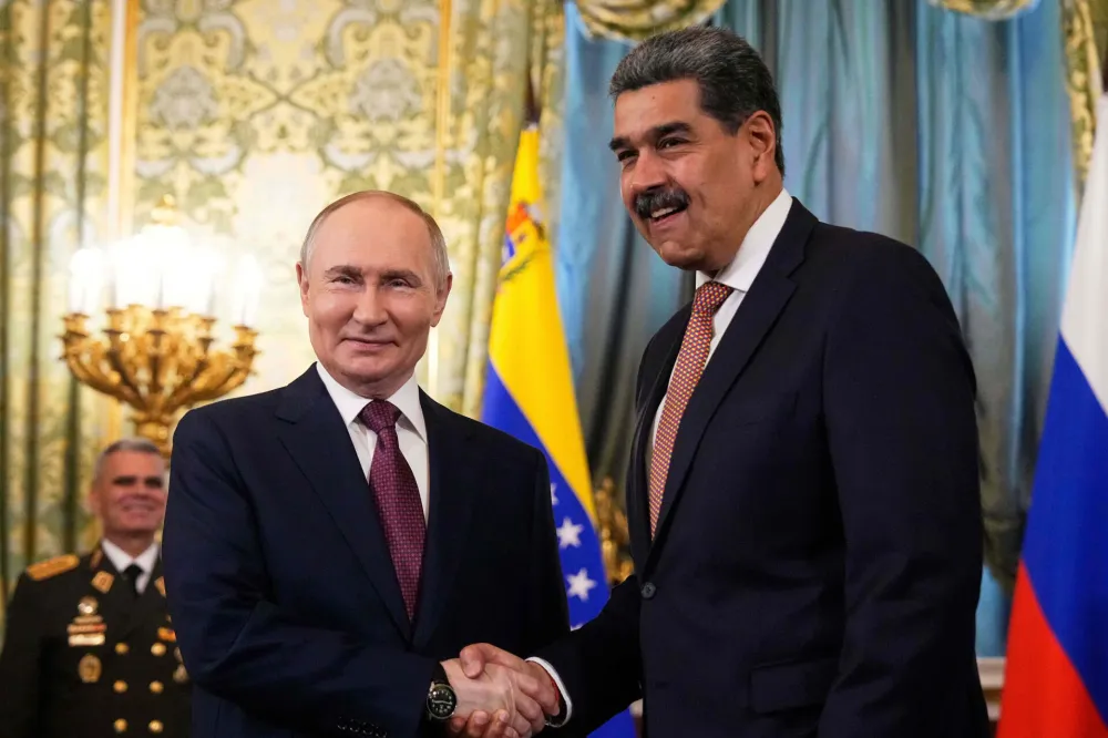 Vladimir Putin i Nikolas Maduro na sastanku u Kremlju u maju 2025. godine 