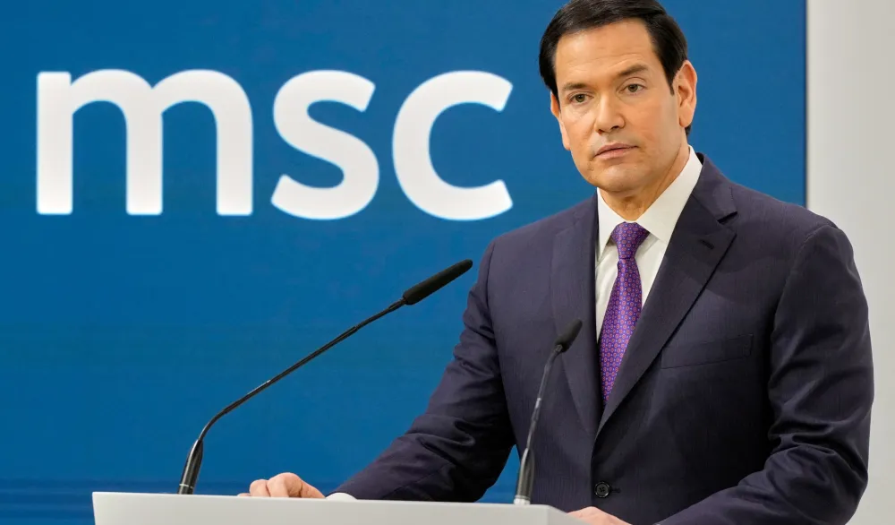 Američki sekretar Marko Rubio na konferenciji u Minhenu 14. februara 2026. godine 
