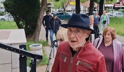 Aco Đukanović ispred suda u Nik&scaron;iću