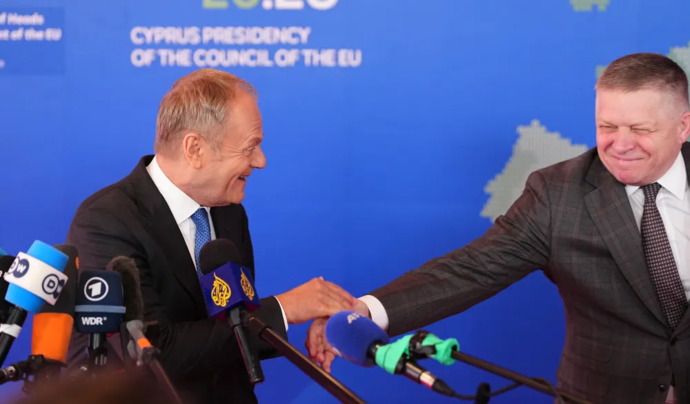 Robert Fico i Donald Tusk 