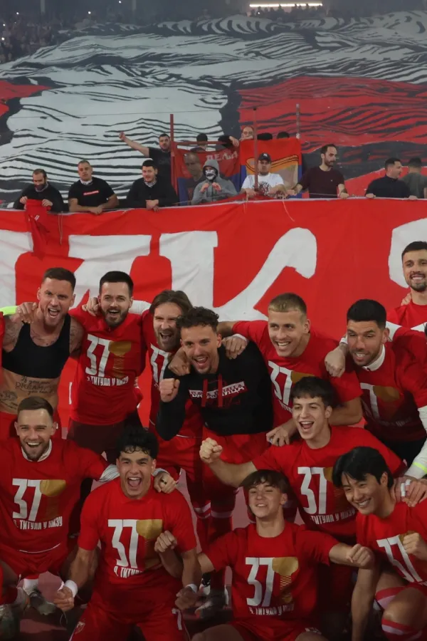 Slavlje igrača Crvene zvezde