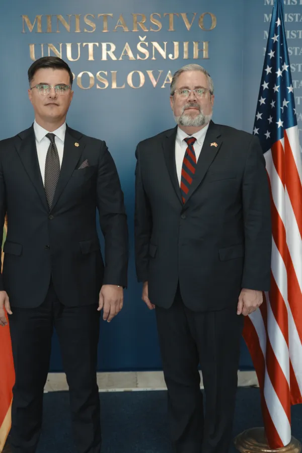 &Scaron;aranović&ndash;Kiz: Nastavak snažne podr&scaron;ke SAD reformi i modernizaciji bezbjednosnog sektora
