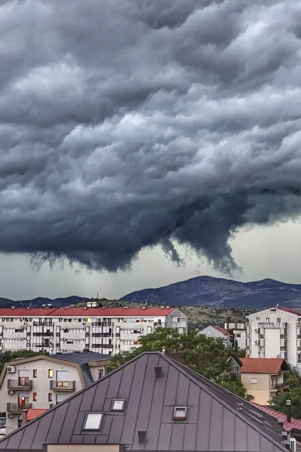 Olujna ćelija iznad Podgorice