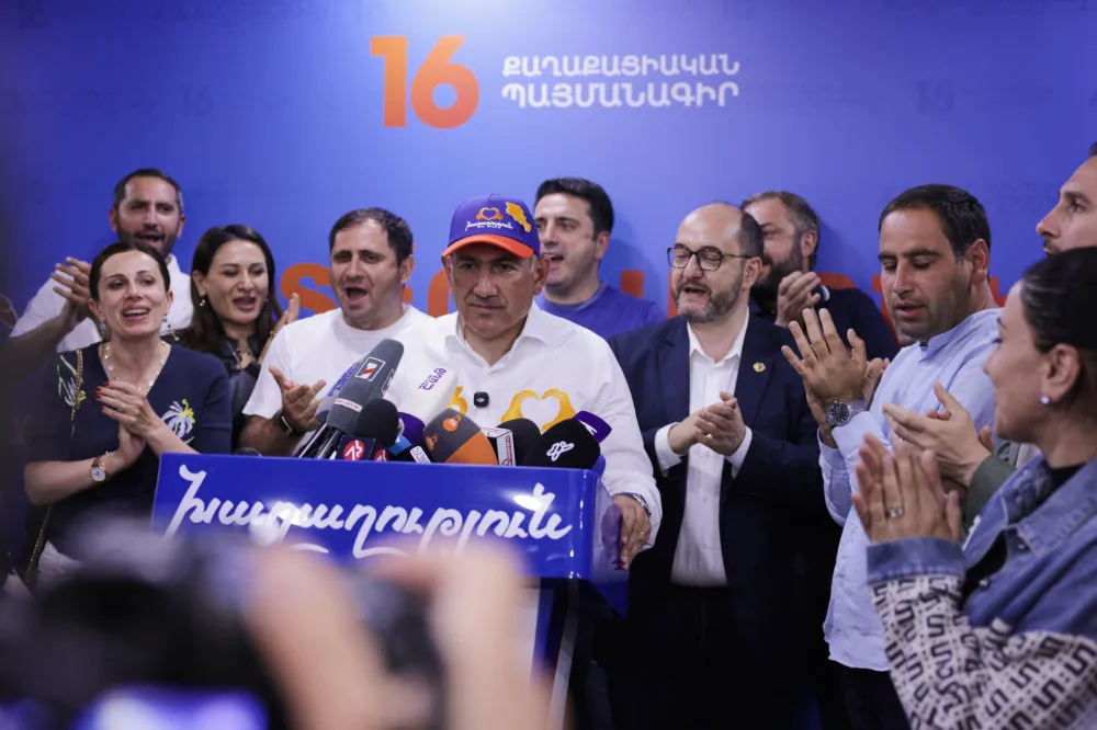 Pa&scaron;injan proglasio pobjedu na parlamentarnim izborima u Jermeniji