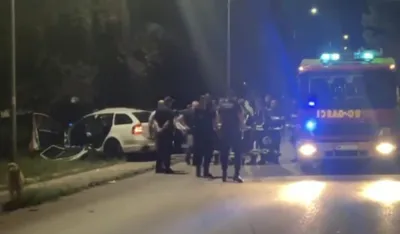 (VIDEO) Nikšić: Tri osobe teško povrijeđene u sudaru kod Željezare