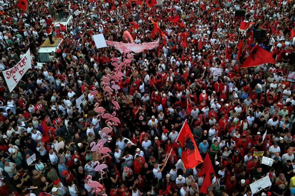 Protesti u Tirani 20. juna 2026. godine