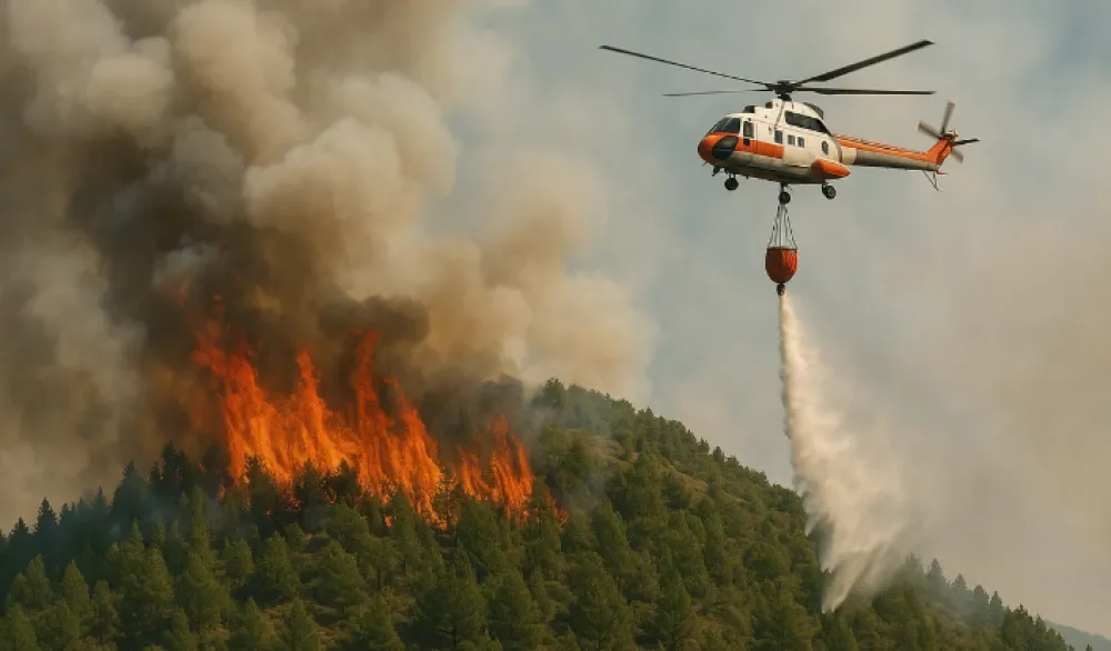 Požar na hrvatskom ostrvu