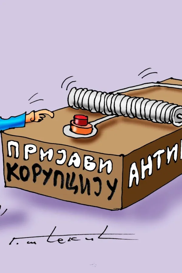 Karikatura Dana - Autor: Goran &Scaron;ćekić