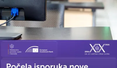 Počela isporuka računarske opreme školama u Crnoj Gori
