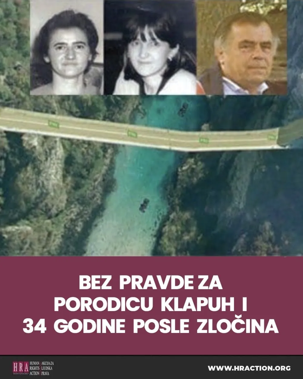 HRA: BiH nije obavijestila Crnu Goru da odbija da procesuira odgovorne za ubistvo porodice Klapuh