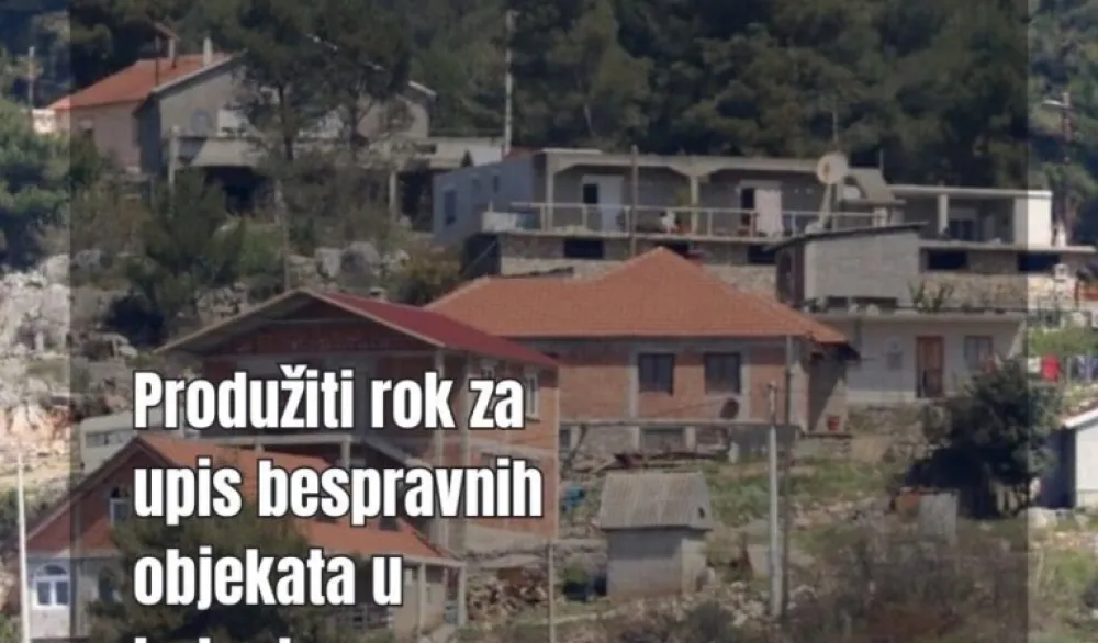 Zajednica opština inicirala izmjenu zakona: Produžiti rok za upis bespravnih objekata u katastar
