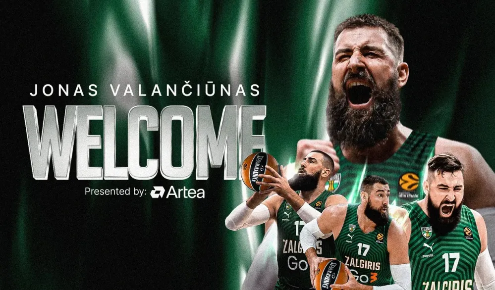 Žalgiris napravio potez prelaznog roka: Jonas Valančijunas se vratio kući