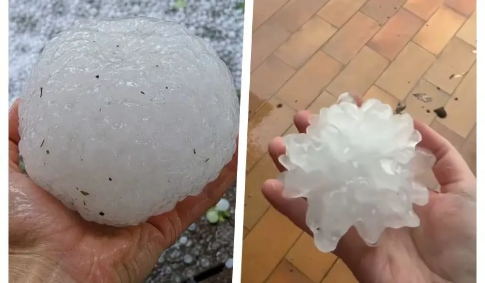 Oluja s gradom pogodila jug Francuske: Led veličine teniske loptice prekrio ulice