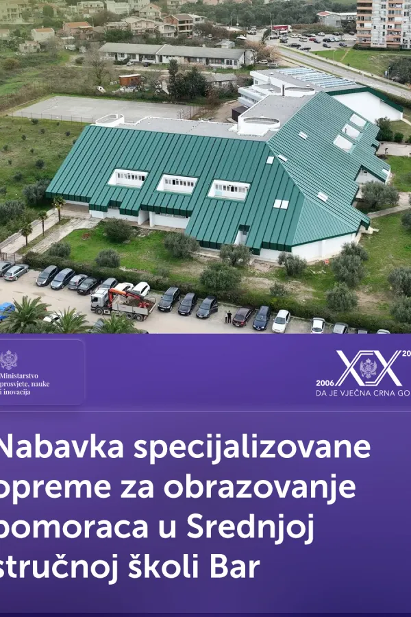 Gotovo 70.000 eura za novu opremu: Barski srednjo&scaron;kolci učiće na najsavremenijim pomorskim sistemima