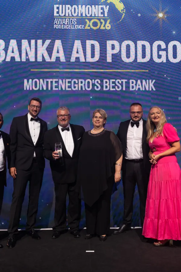 Euromoney proglasio NLB Banku najboljom bankom u Crnoj Gori